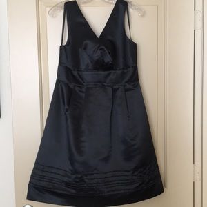 Max and Cleo black satin cocktail dress